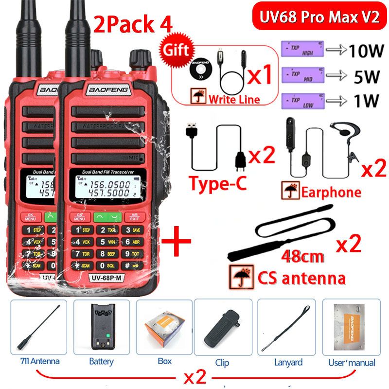 10W röd 2p 4