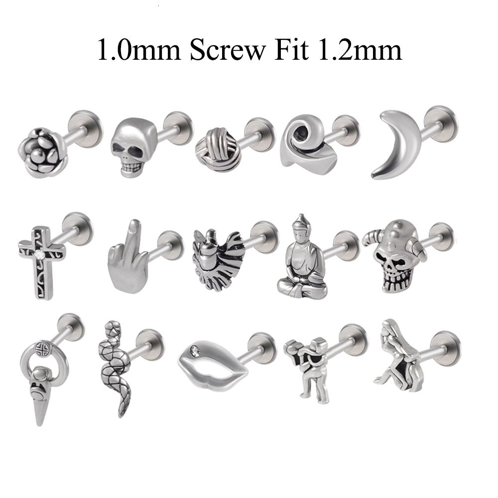 Set de estilo punk 1 de 1 -2x6 mm