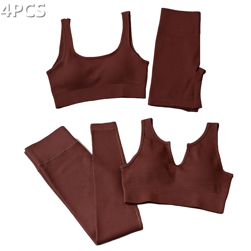 4pcs brown set