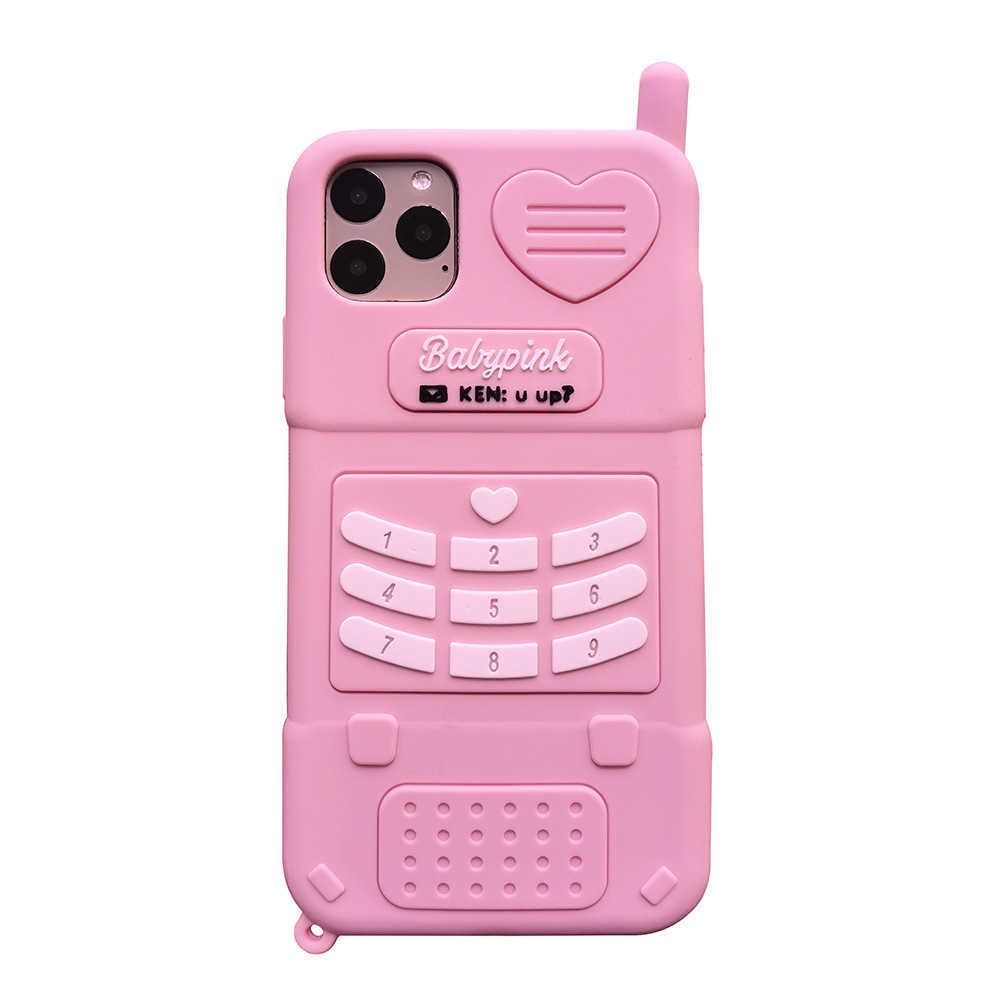 téléphone coeur rose