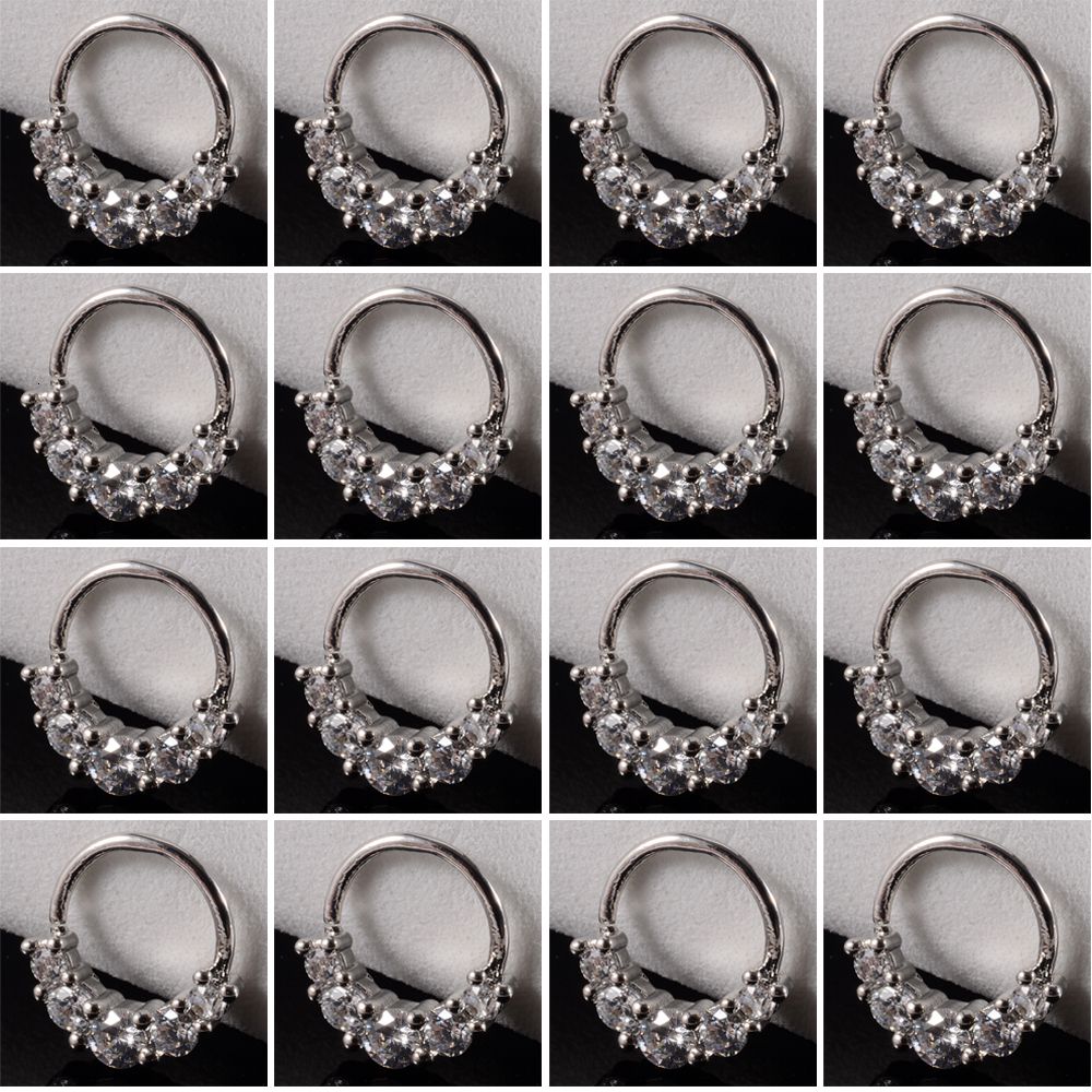 16pcs Style E Silver-1x8mm