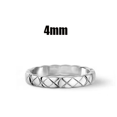 Silberner 4-mm-Ring