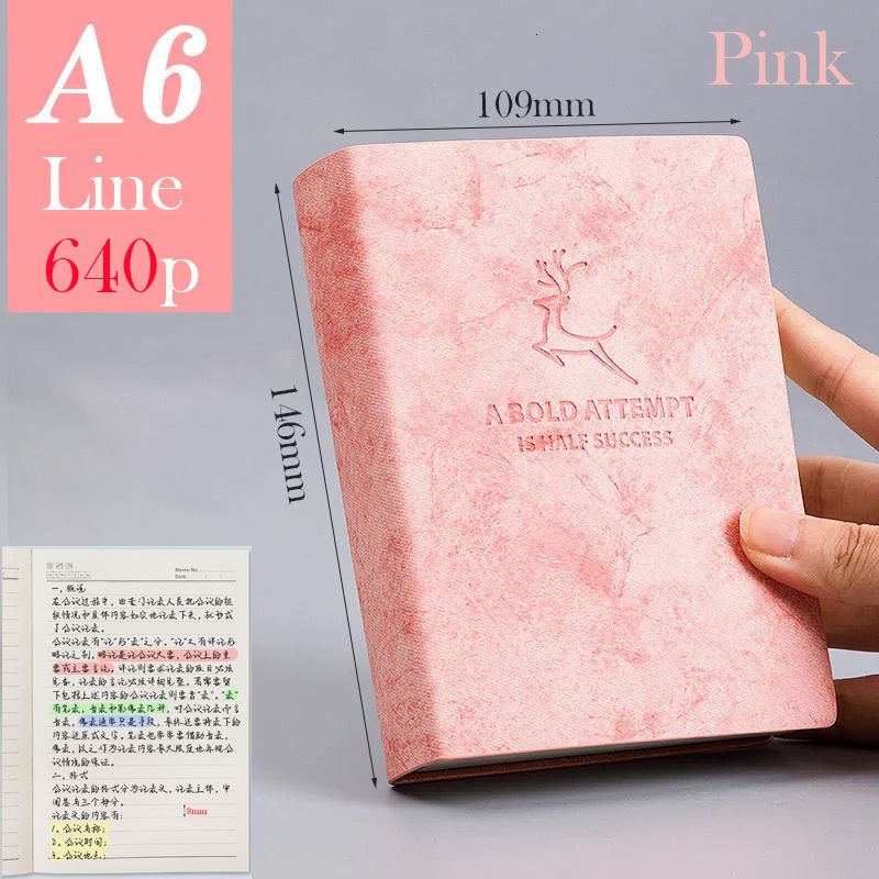 A6 Pink Line