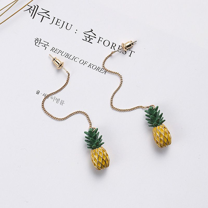 Boucle d'oreille ananas