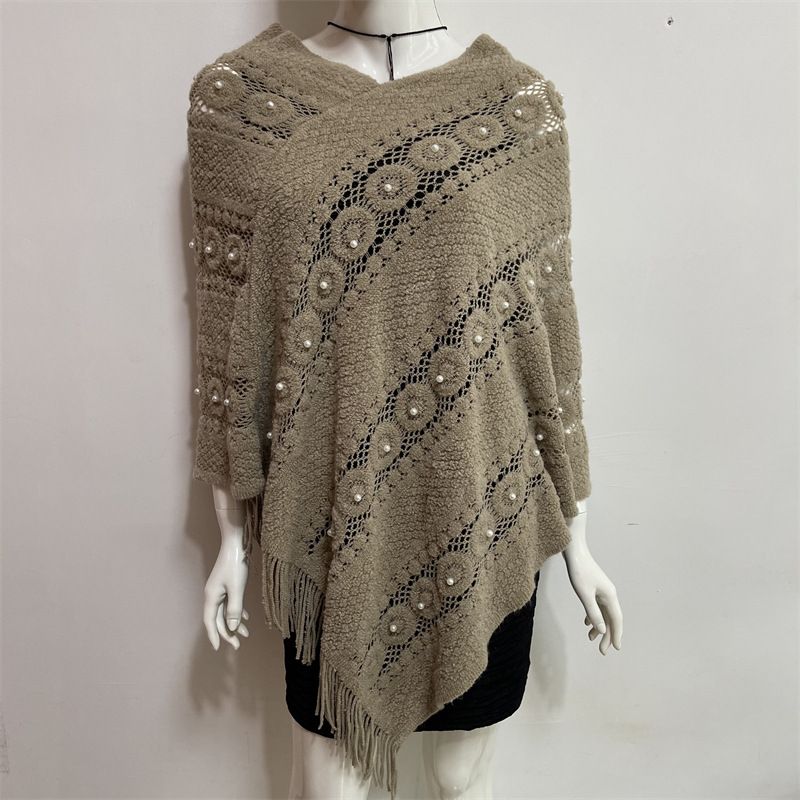 Beaded round Khaki Average Size