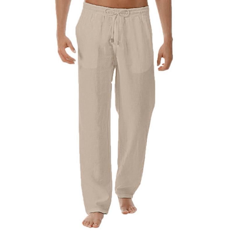 Khaki Linen Pants