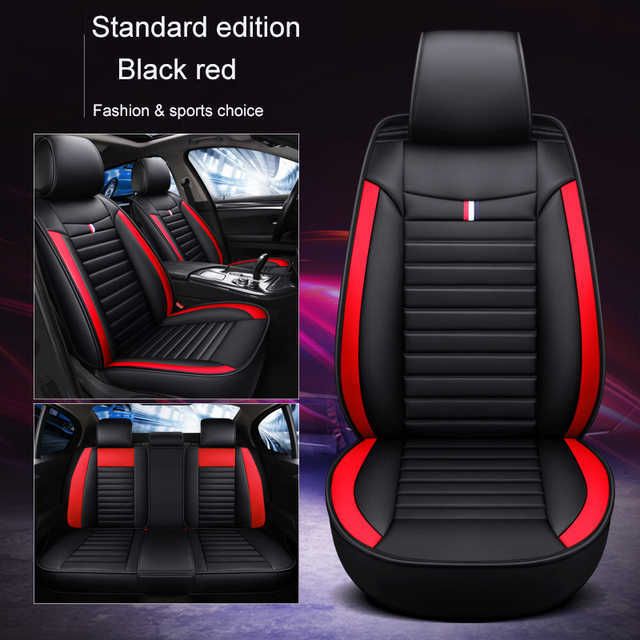 5 Seats Black Red