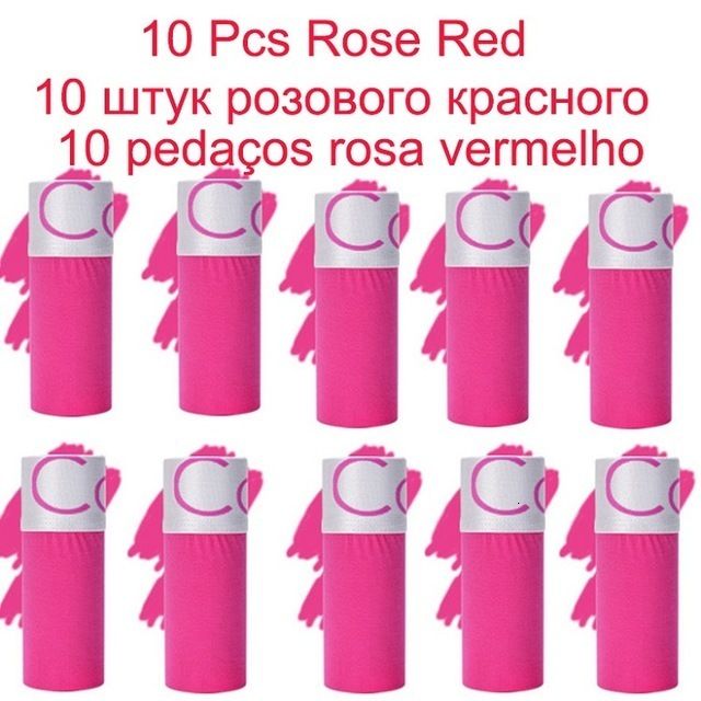 10 pc's roze