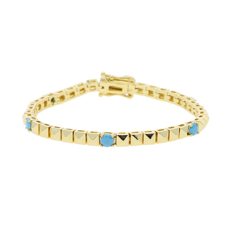 Pulsera azul 17cm