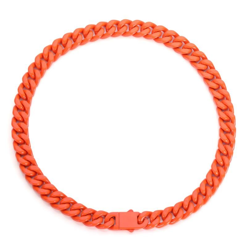 collier orange 50cm