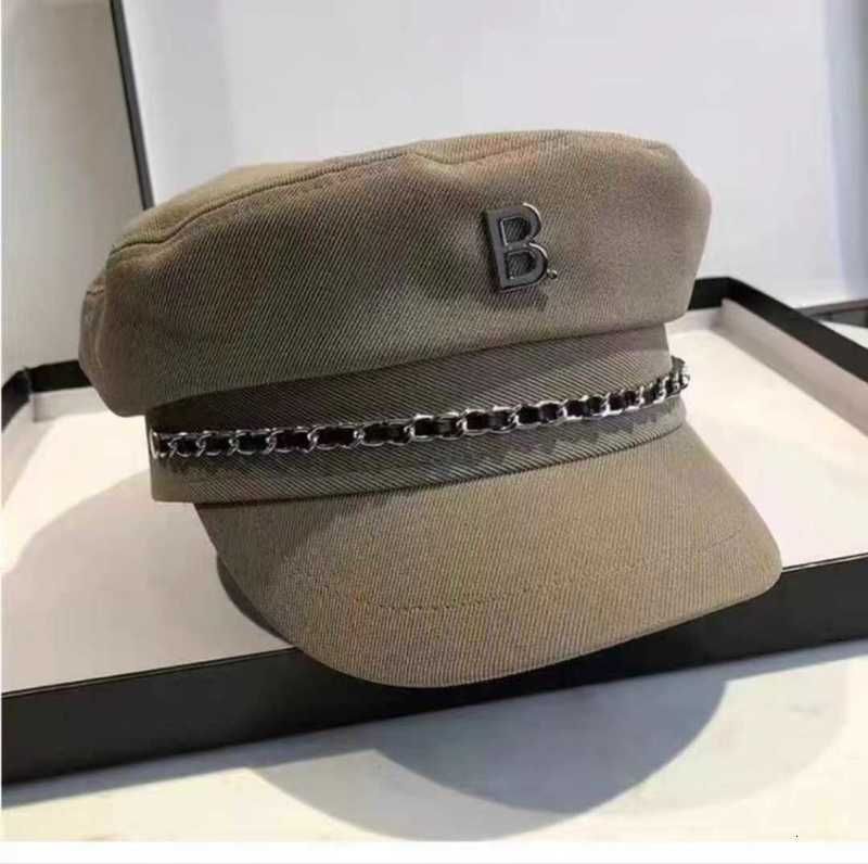 kedjebrev B Navy Hat Khaki