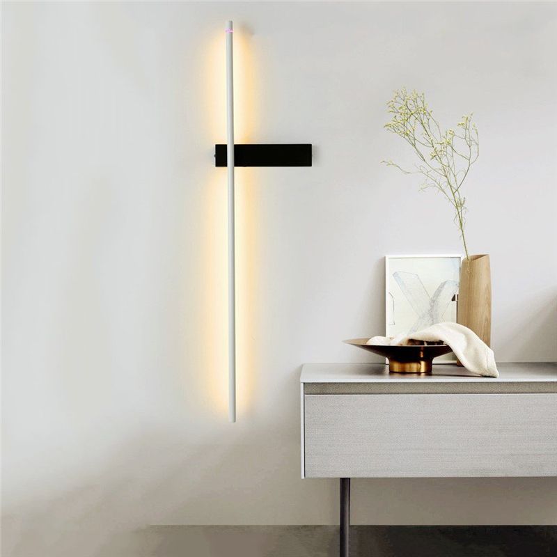 corps de lampe noire chaude lumière 3000k 60cm