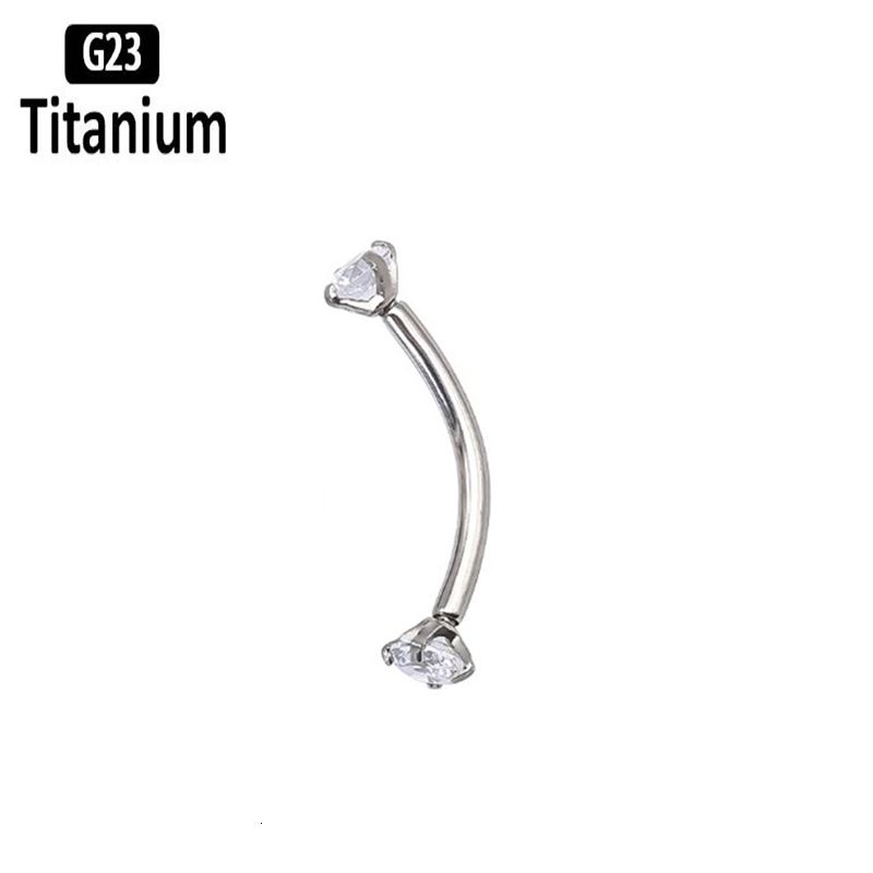 Titanium Eyebrow-16g 1.2x6x3