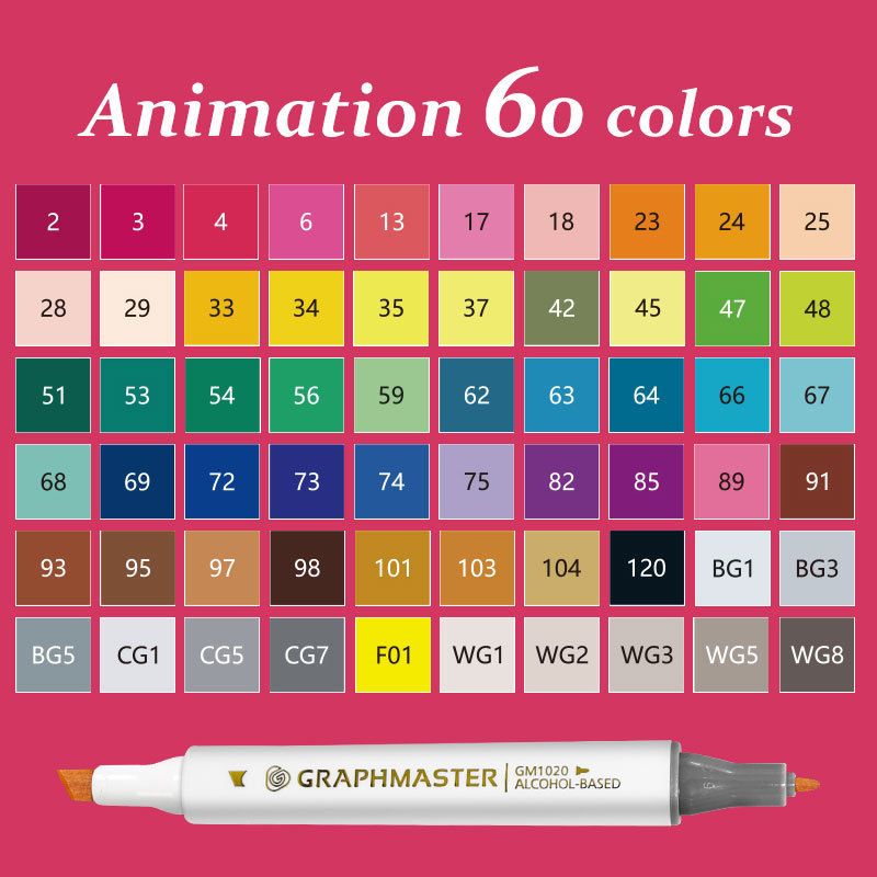 60 ألوان الرسوم المتحركة