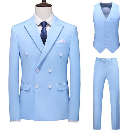 sky blue 3 piece