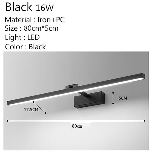 Schwarz 16W Warm White (2700-3500K)