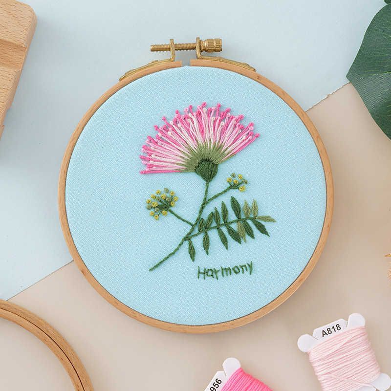 Embroidery Kit-5-with Bamboo Hoop