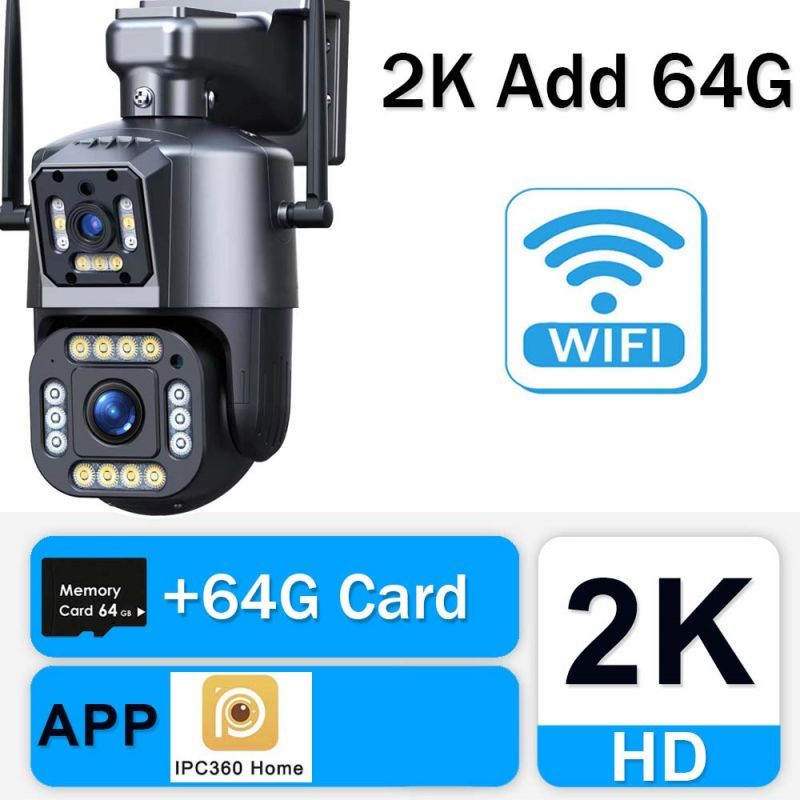 Dimensione sensore: 2K Cam Aggiungi 64G