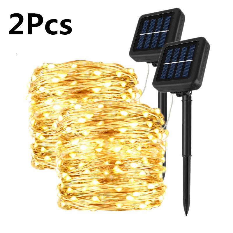 2pcs Warm-7m 50LED