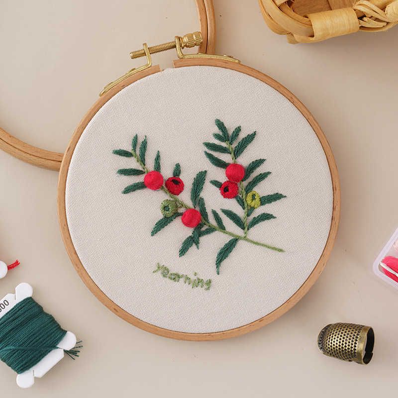 Embroidery Kit-4-with Bamboo Hoop