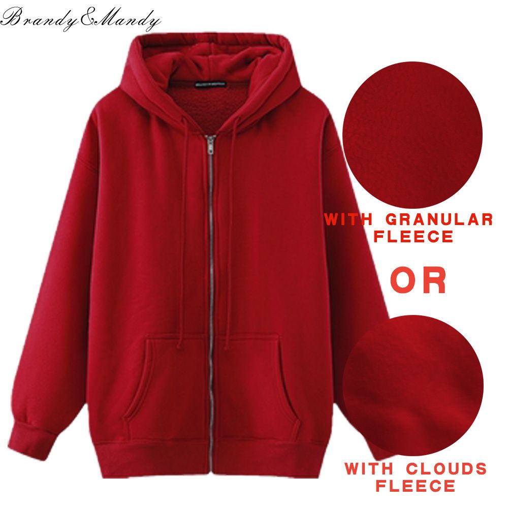 fleece burgundy