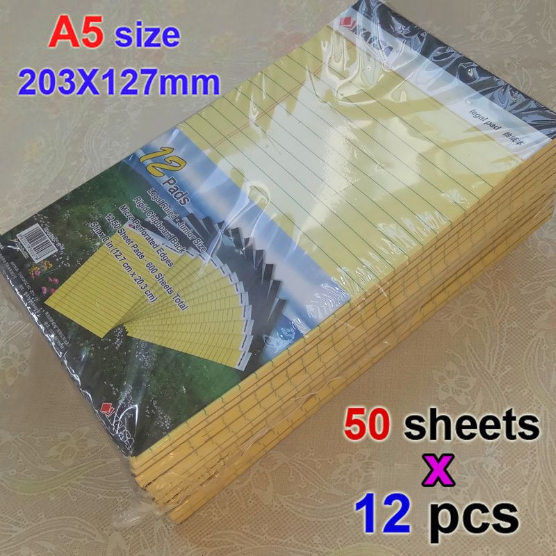 A5 12pcs Amarelo.