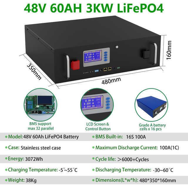 48V 60AH 3KW