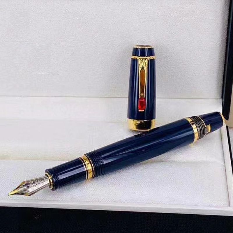 1 stylo bleu doré uniquement