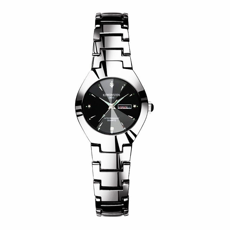 women silver black