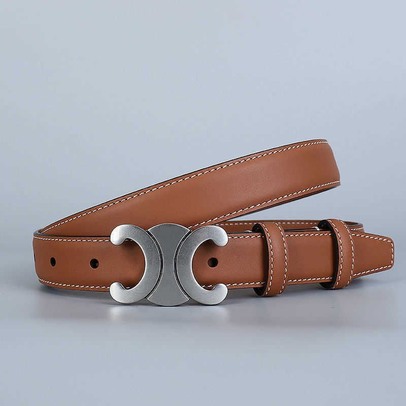 Tan with Silver Buckle
