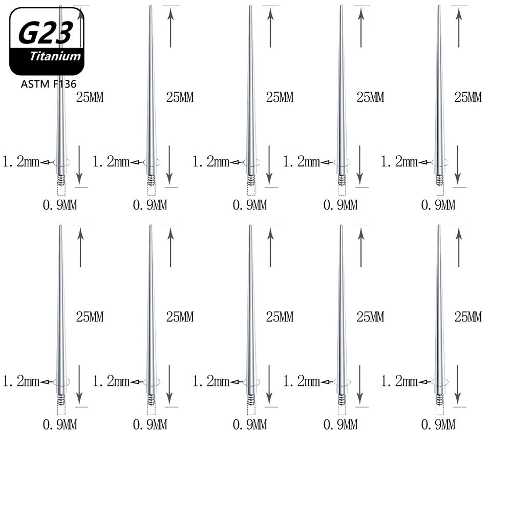 10pcs 1.2x25mm