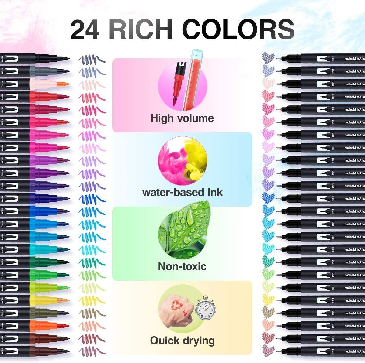 Colouring Markers Set of 24 for Adults Kids