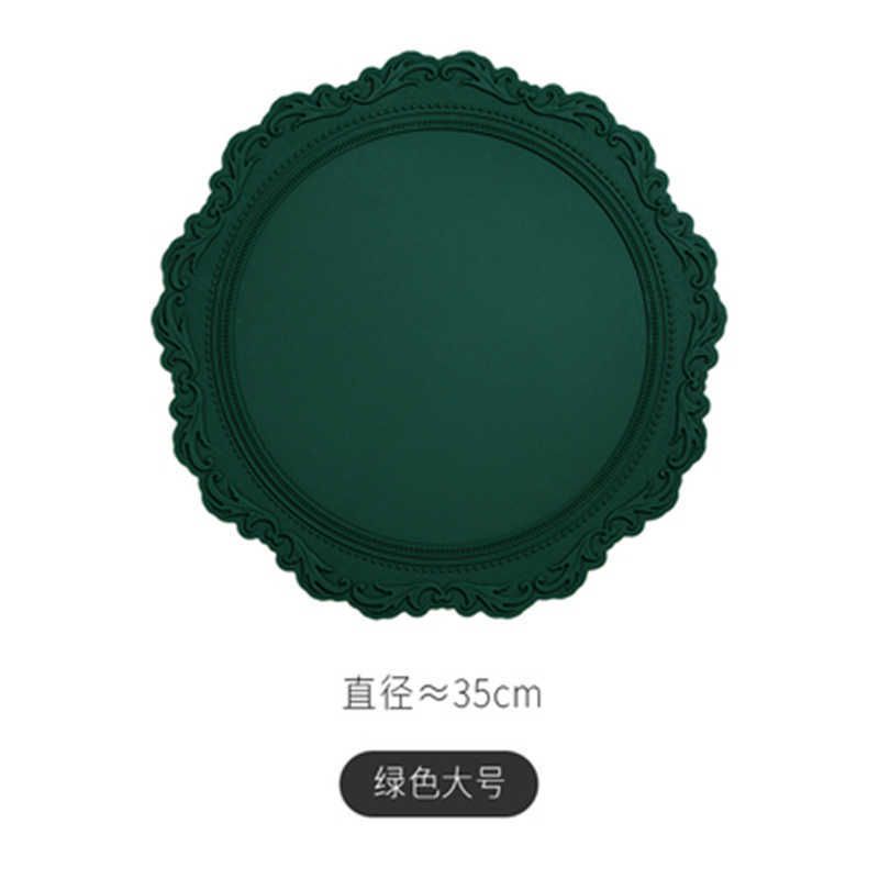 grote eetmat (diameter 35cm) groen