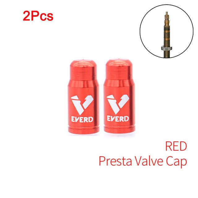 2pc Valve Cap Red