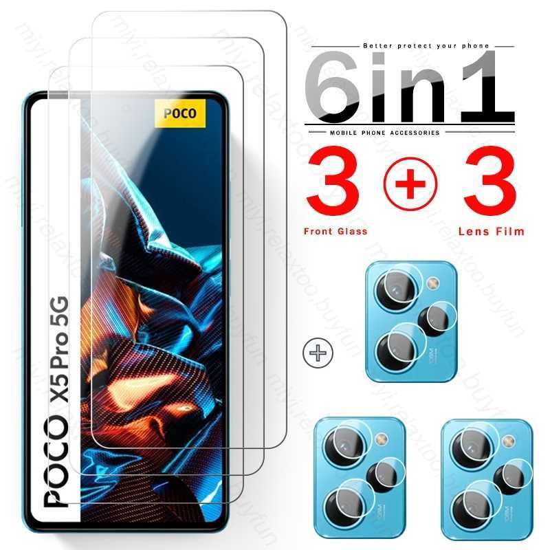 6in1 3front 3lens-for Poco X5 Pro 5g