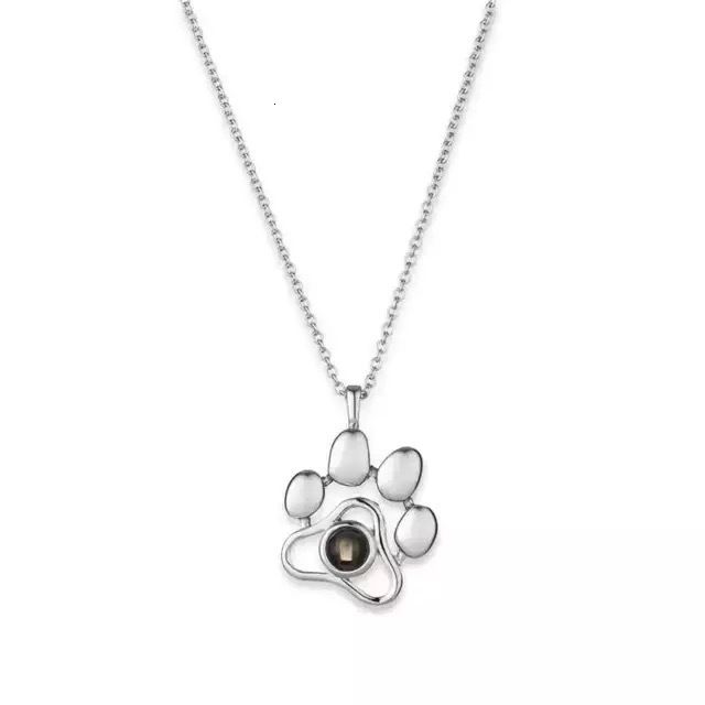 Paw Necklace-Silver