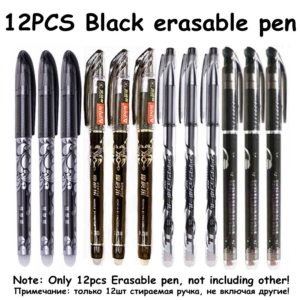 Note-12 stks-zwarte pen