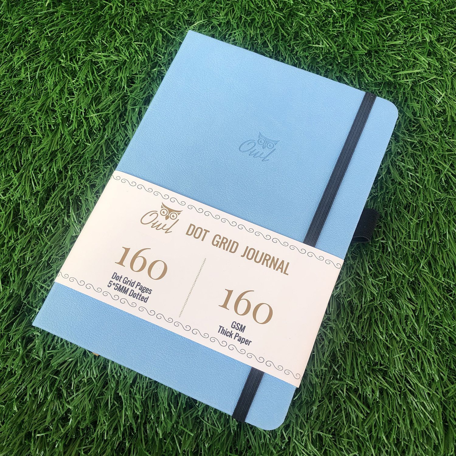 Light Blue-160 Numbered Pages