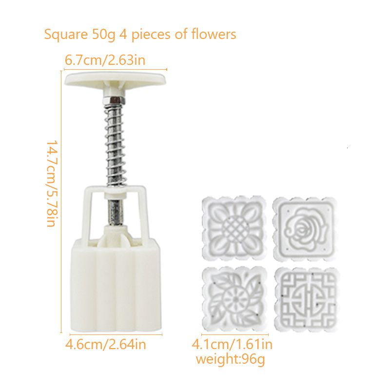 Square 50g 4pcs