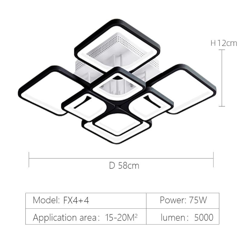 4 i 4 Czarna aplikacja z RC Dimmable