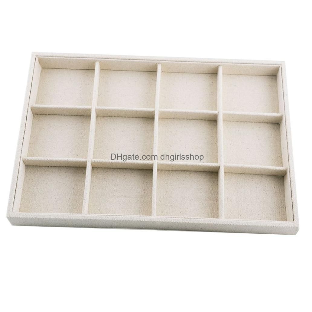 12 Grids Tray Beige