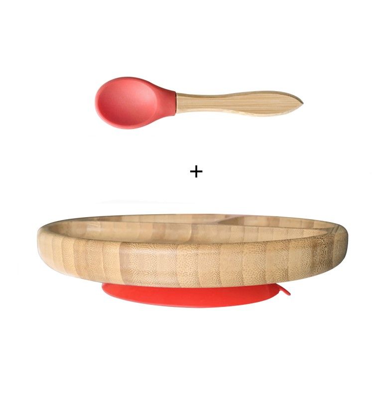 Red Plate and Spoon