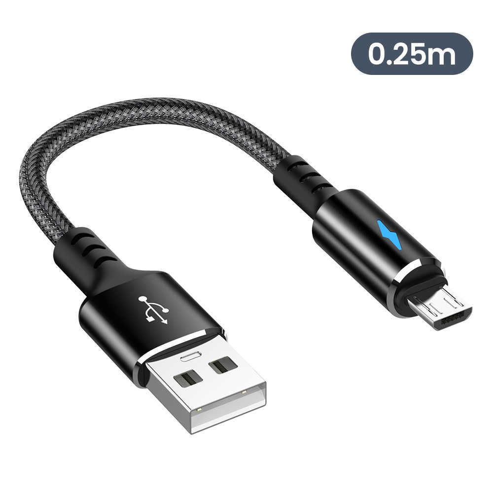 Черный для микро USB-25см