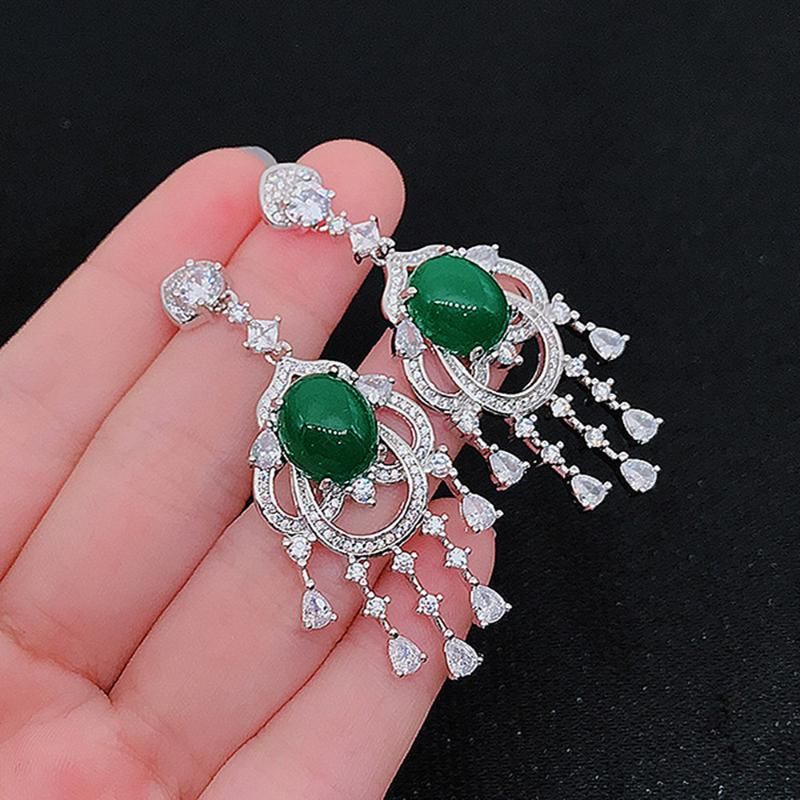 green earrings China