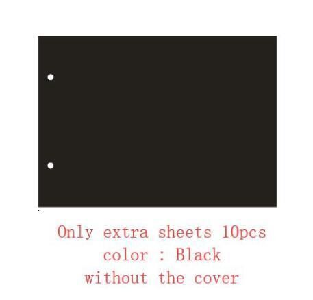 Extra 10sheets Black-A5