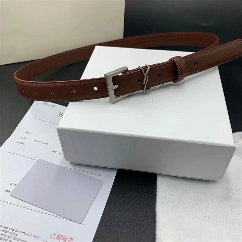 dark brown with silver buckle