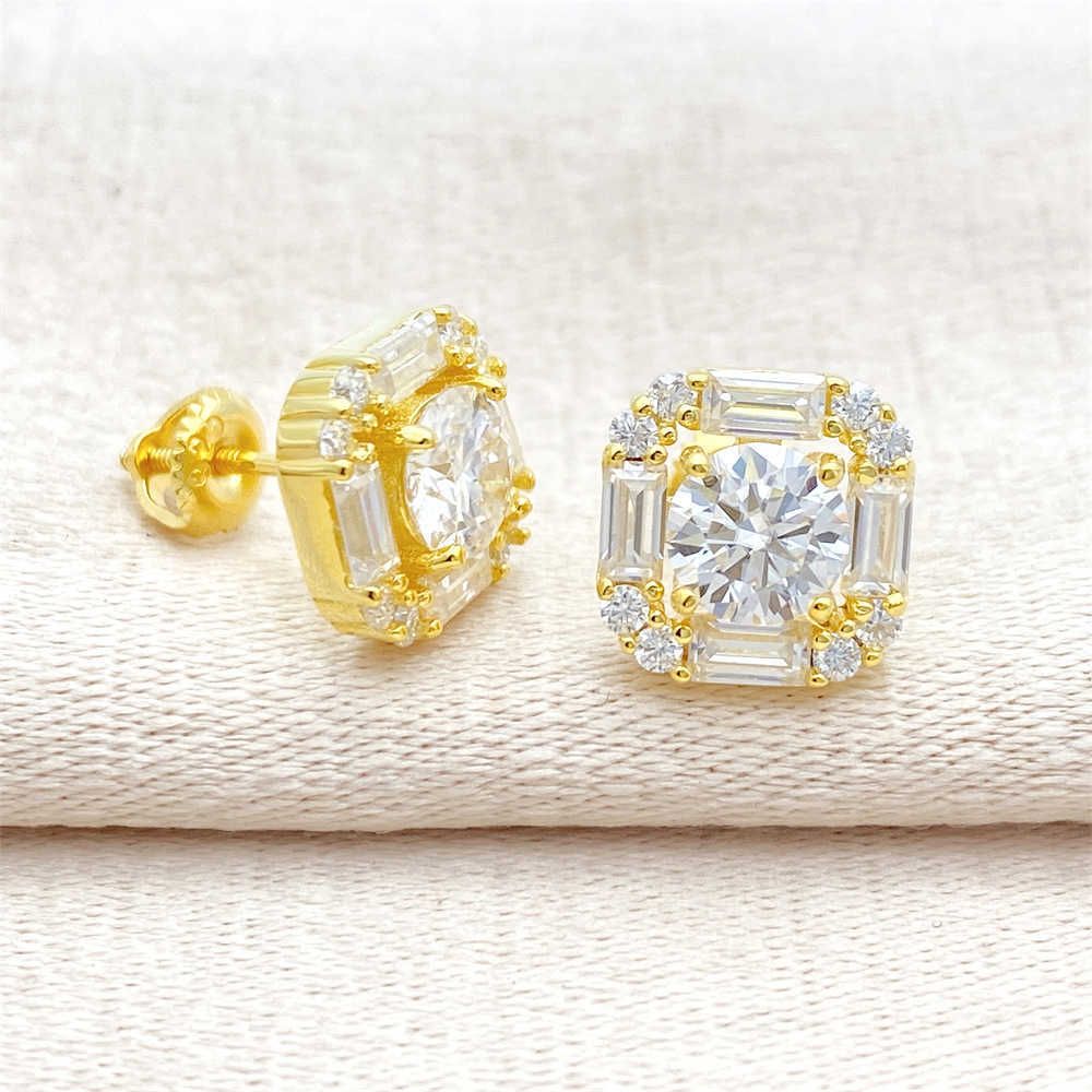 925 Silver (yellow Gold Color)-about 8mm