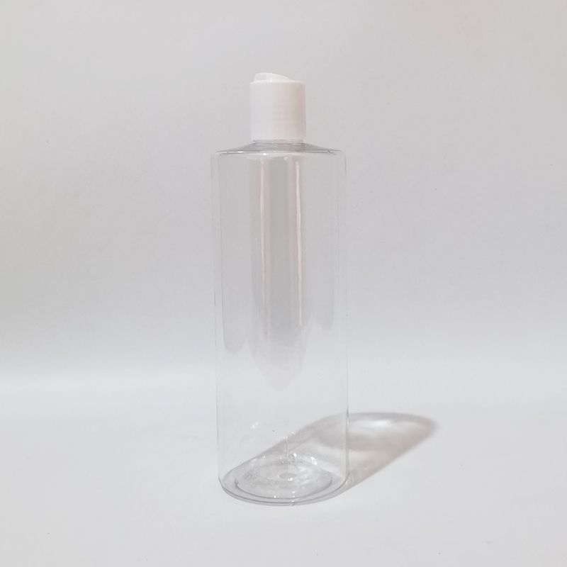 500ml clear bottle white plastic