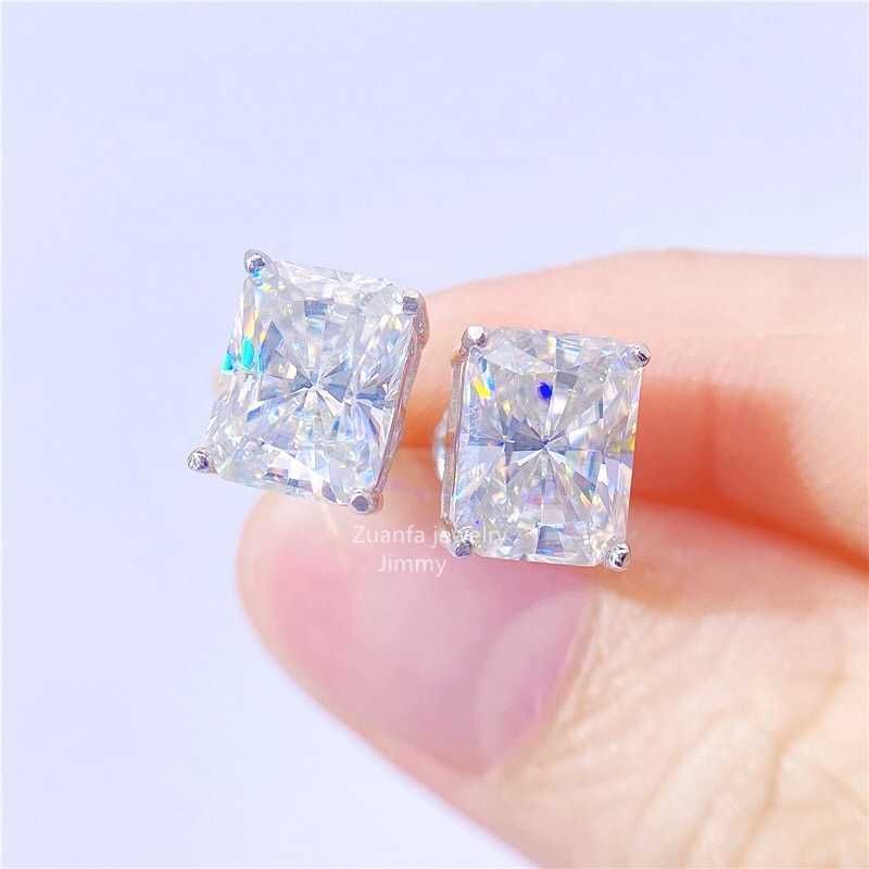 Gümüş radyant kesim 5x7mm (2CT)