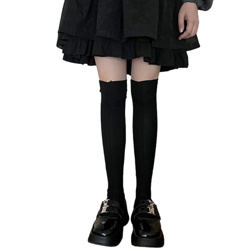 black knee socks